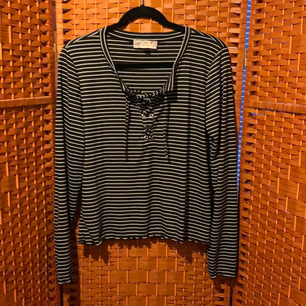 Pink Republic Striped Top